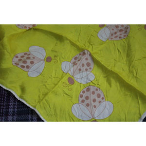 Vintage Made in Japan Yellow Ladybug Scarf